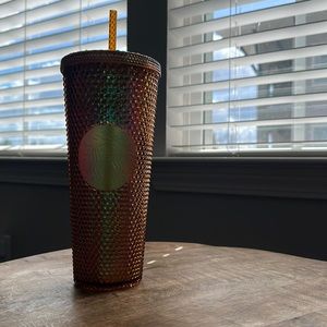 Starbucks Honeycomb Copper Cold Cup Tumbler